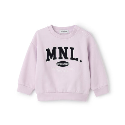 【加絨】【100%純棉】寬鬆版型字母印花套頭衫