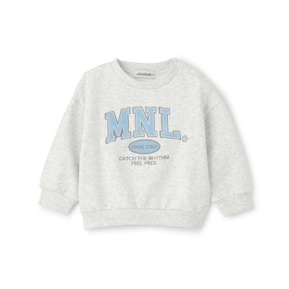 【加絨】【100%純棉】寬鬆版型字母印花套頭衫