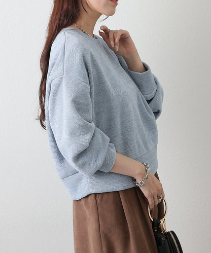 亮片紗線圓領套頭衫