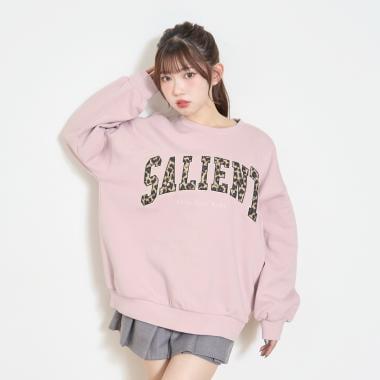 【LTXC】【加絨內裡】圖案標誌貼布衛衣