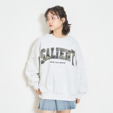 【LTXC】【加絨內裡】圖案標誌貼布衛衣