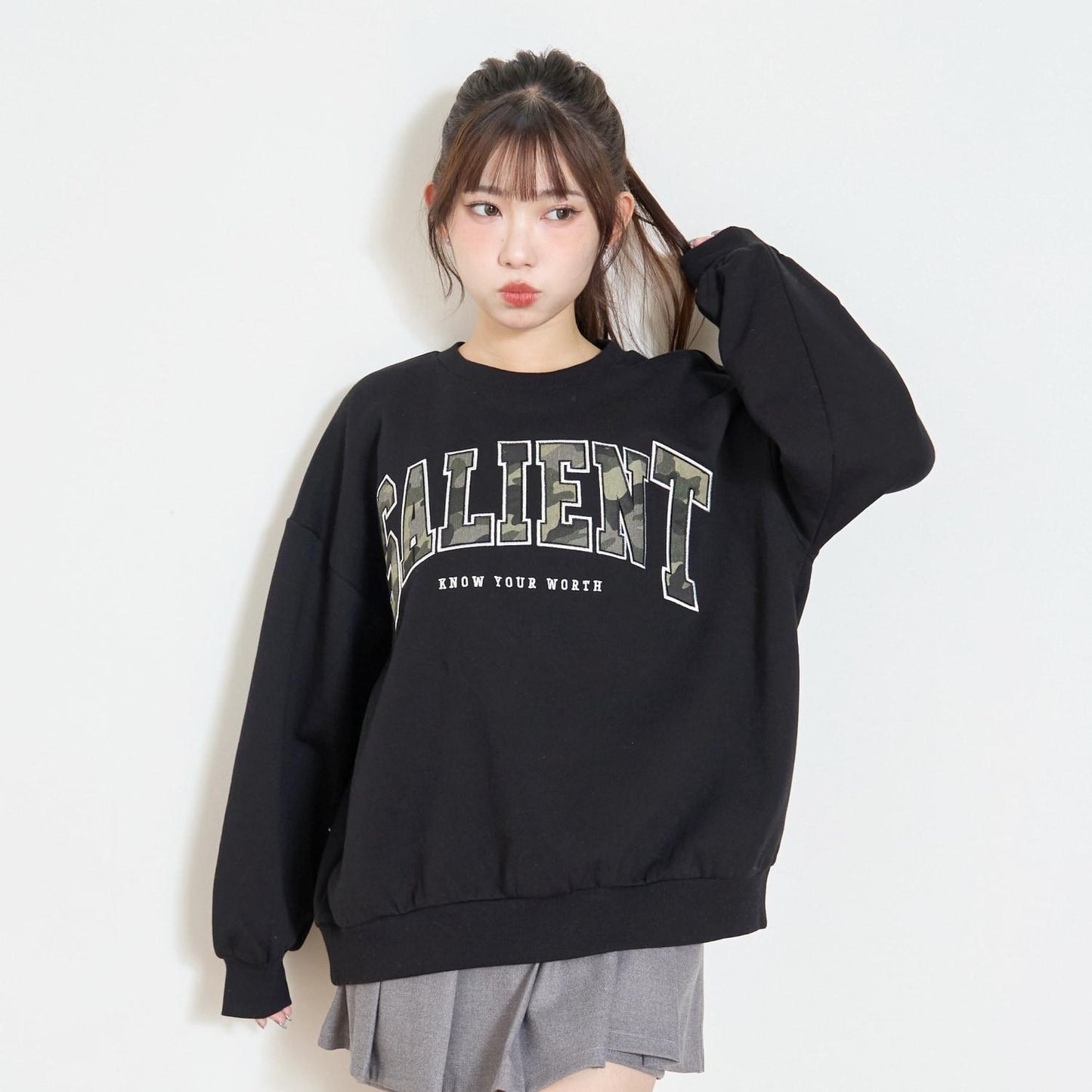 【LTXC】【加絨內裡】圖案標誌貼布衛衣