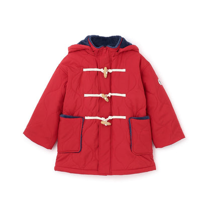 菱格絎縫牛角扣大衣