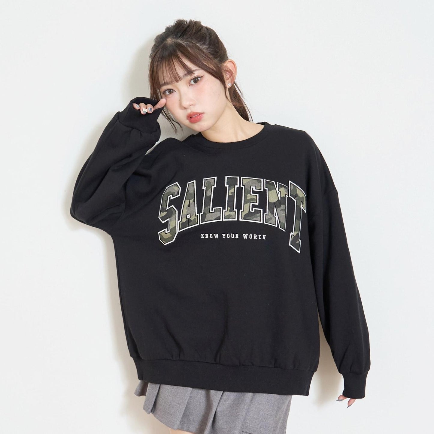 【LTXC】【加絨內裡】圖案標誌貼布衛衣