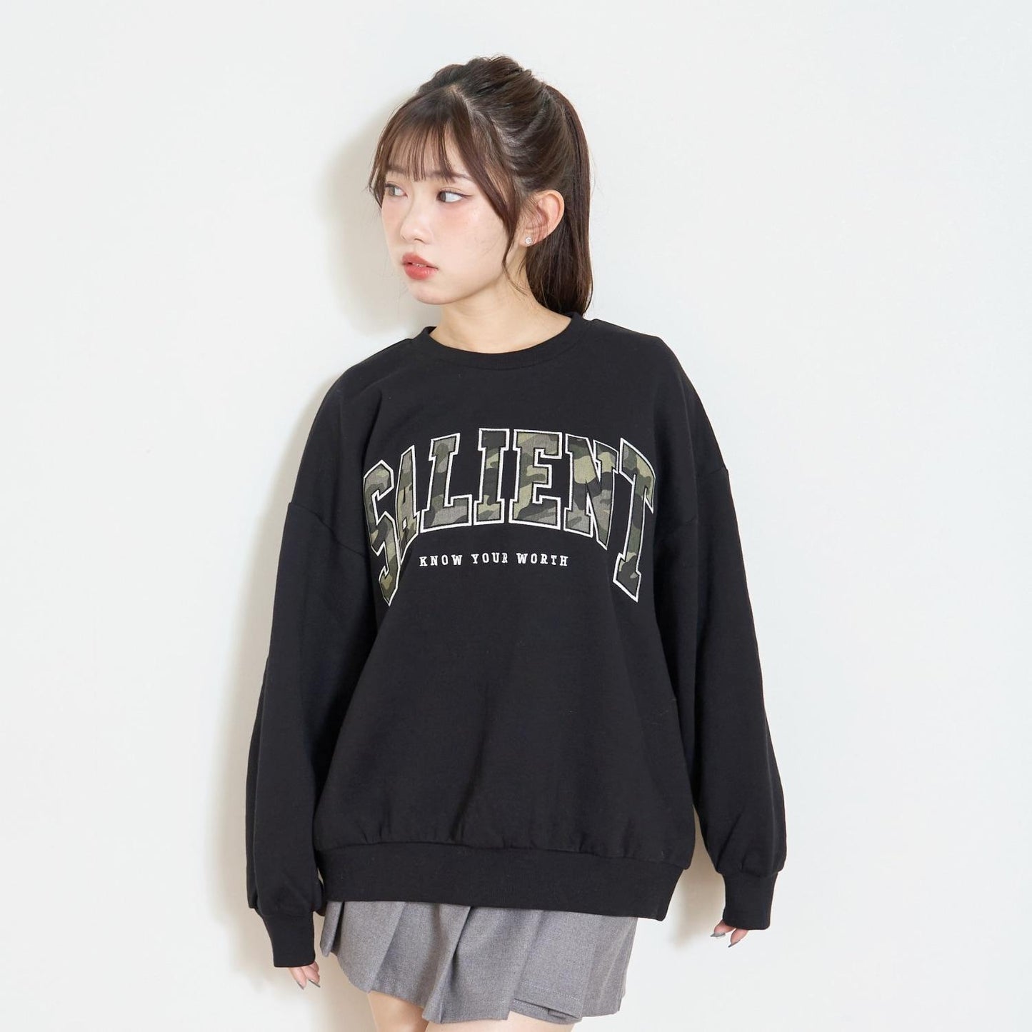 【LTXC】【加絨內裡】圖案標誌貼布衛衣