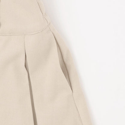 【磨毛】帶腰帶百褶裙