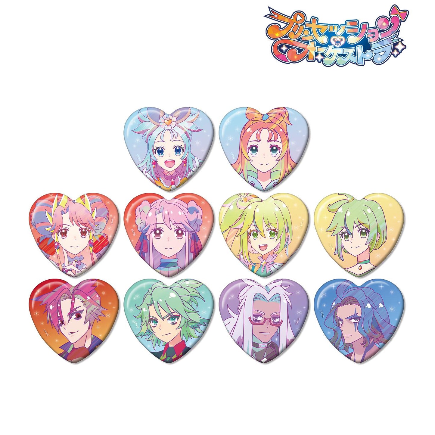 プリンセッション・オーケストラ_トレーディング Ani-Art clear label 心形徽章（單品/整盒）【整盒/10個裝】