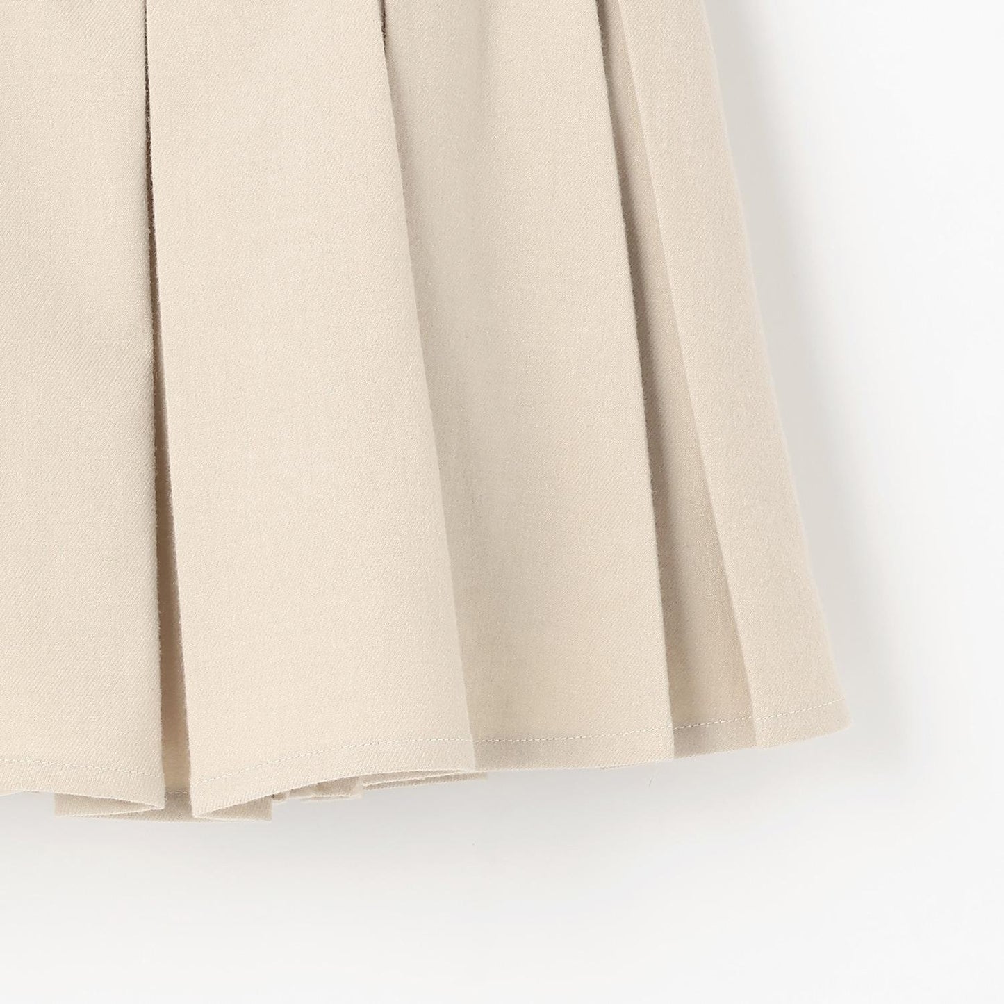 【磨毛】帶腰帶百褶裙