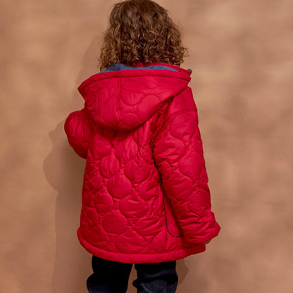 菱格絎縫牛角扣大衣