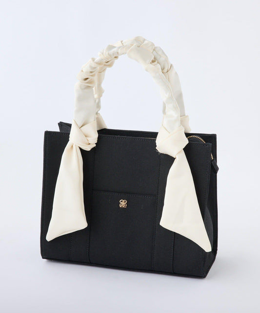 褶皺手柄迷你托特包