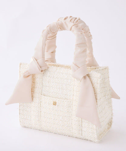 褶皺手柄迷你托特包