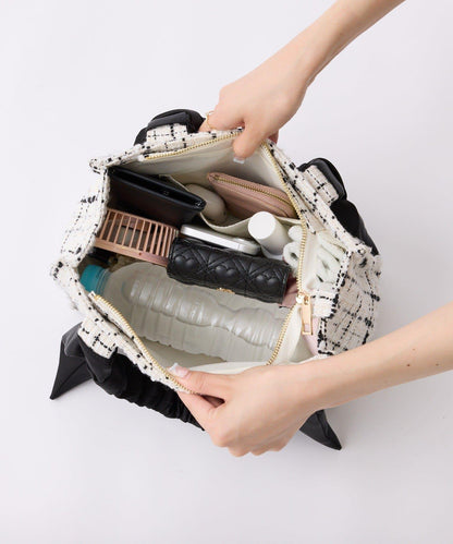 褶皺手柄迷你托特包