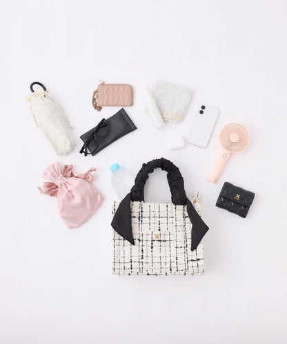 褶皺手柄迷你托特包