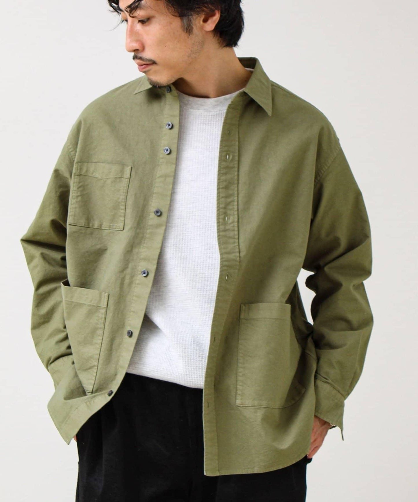 【多功能襯衫】鴨嘴口袋襯衫