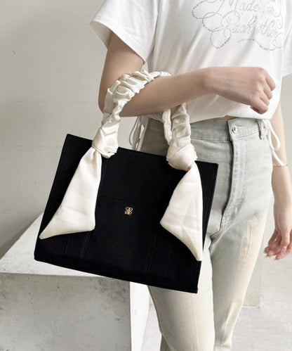 褶皺手柄迷你托特包