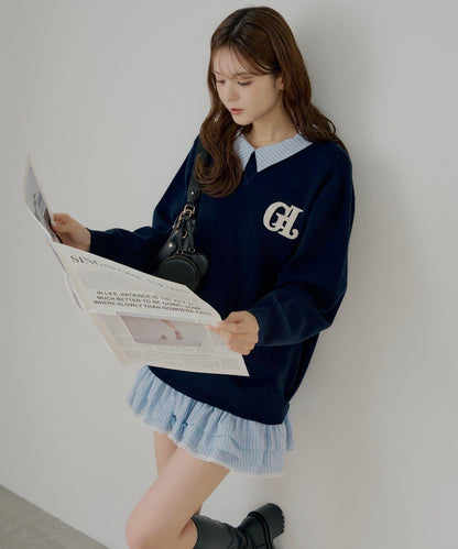 多穿法襯衫疊穿針織連衣裙