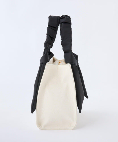 褶皺手柄迷你托特包