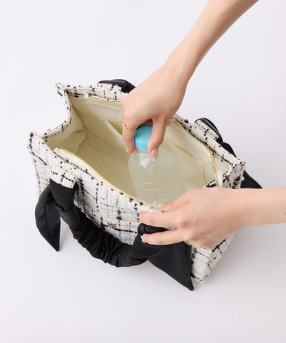 褶皺手柄迷你托特包