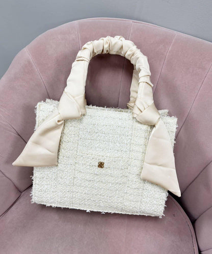 褶皺手柄迷你托特包