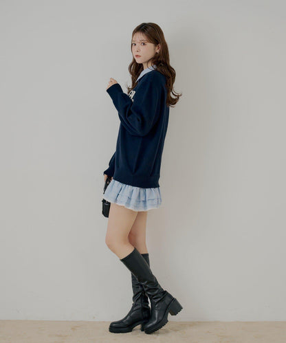 多穿法襯衫疊穿針織連衣裙