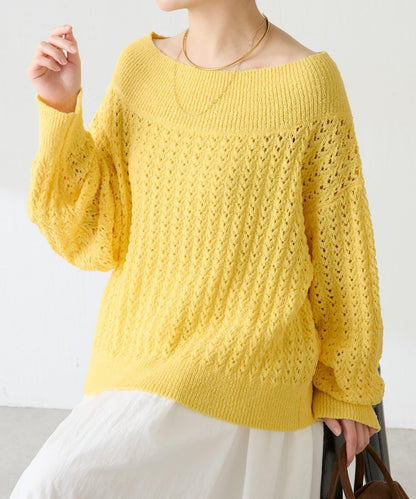 【可穿至春季】蕾絲拼接針織衫