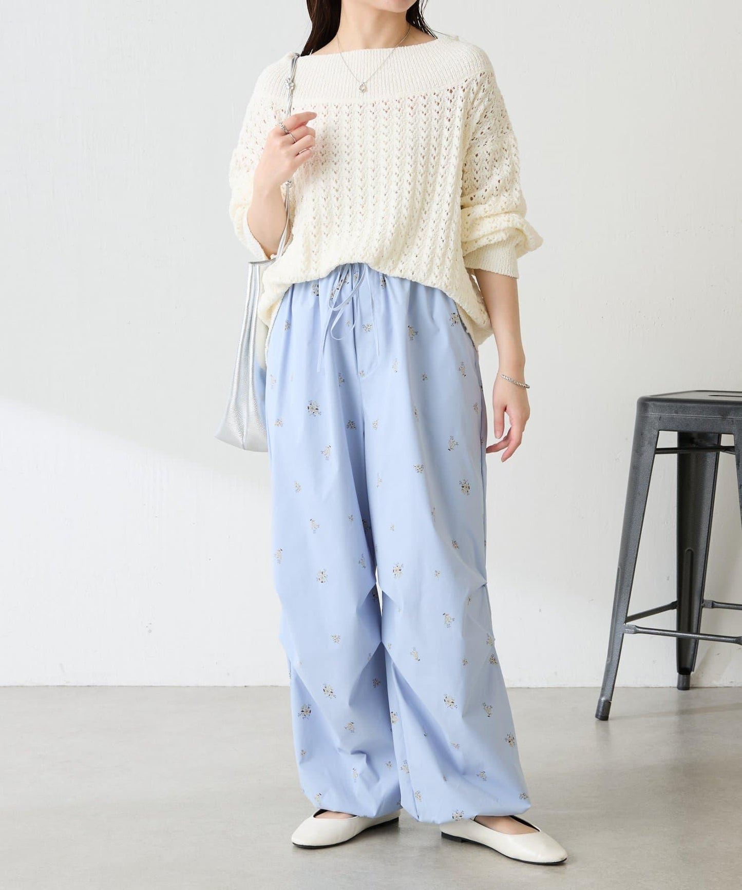 【可穿至春季】蕾絲拼接針織衫