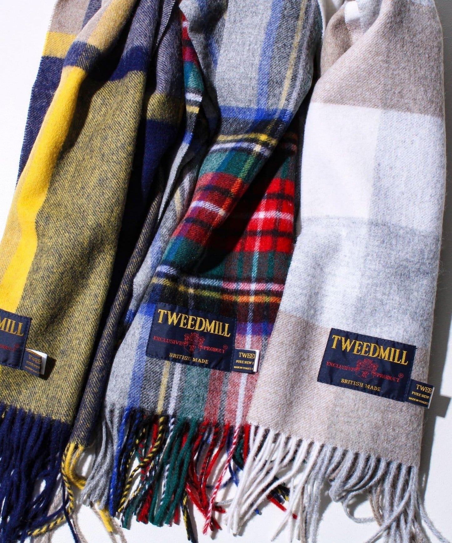 【TWEED MILL】羊毛格紋圍巾25