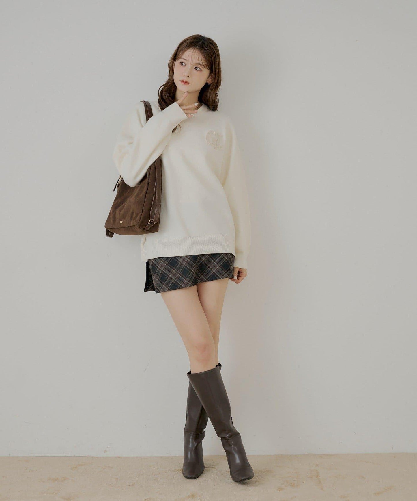 多穿法襯衫疊穿針織連衣裙