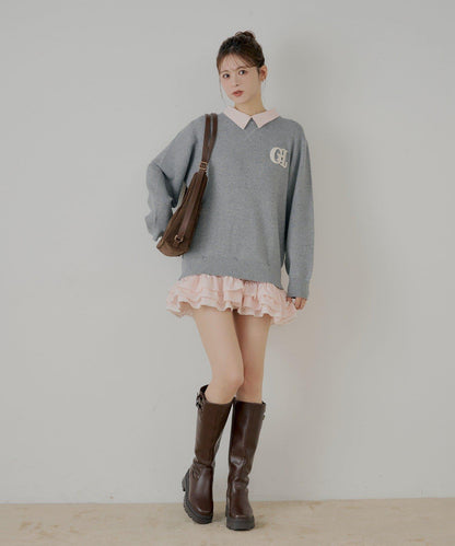 多穿法襯衫疊穿針織連衣裙