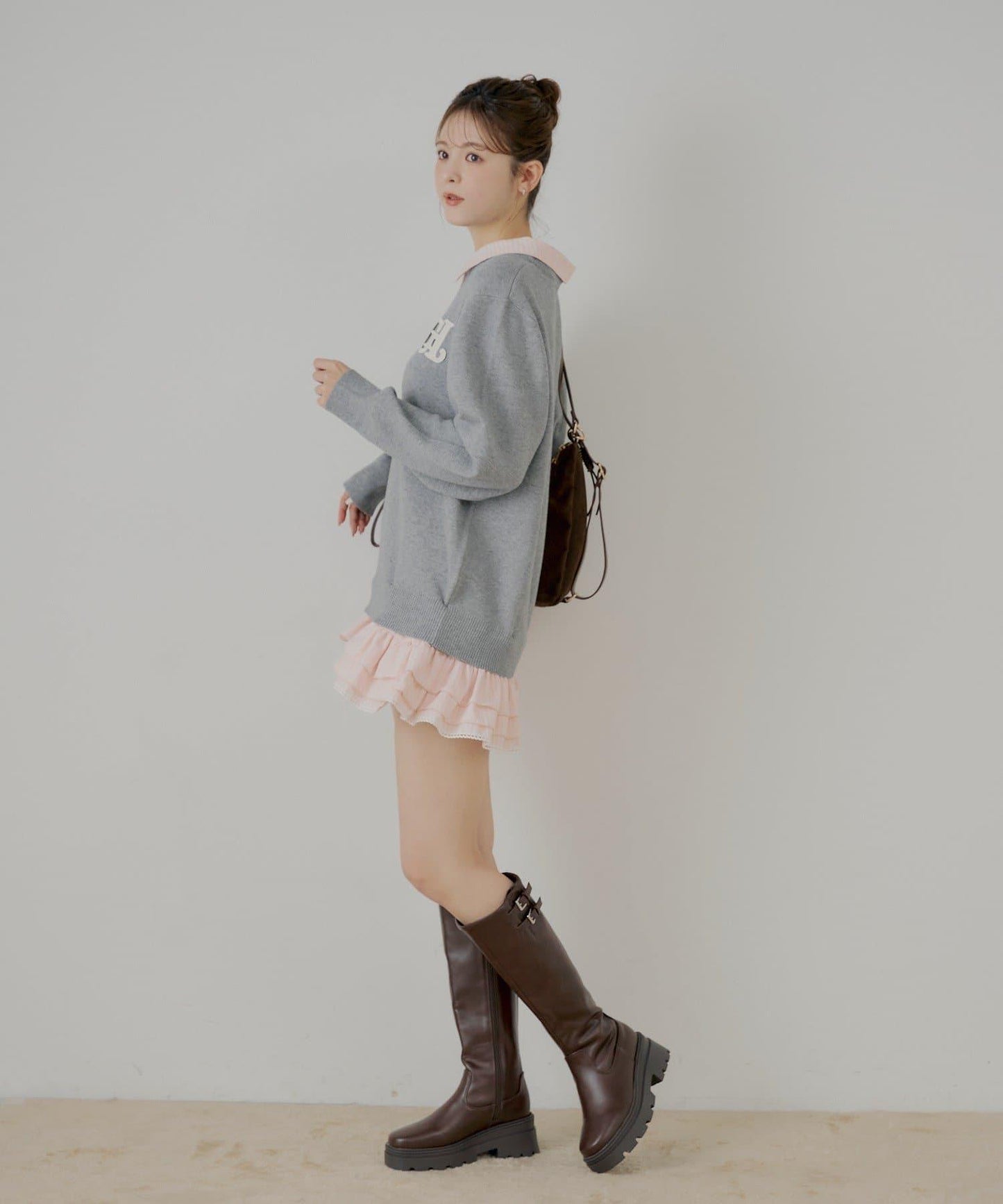 多穿法襯衫疊穿針織連衣裙