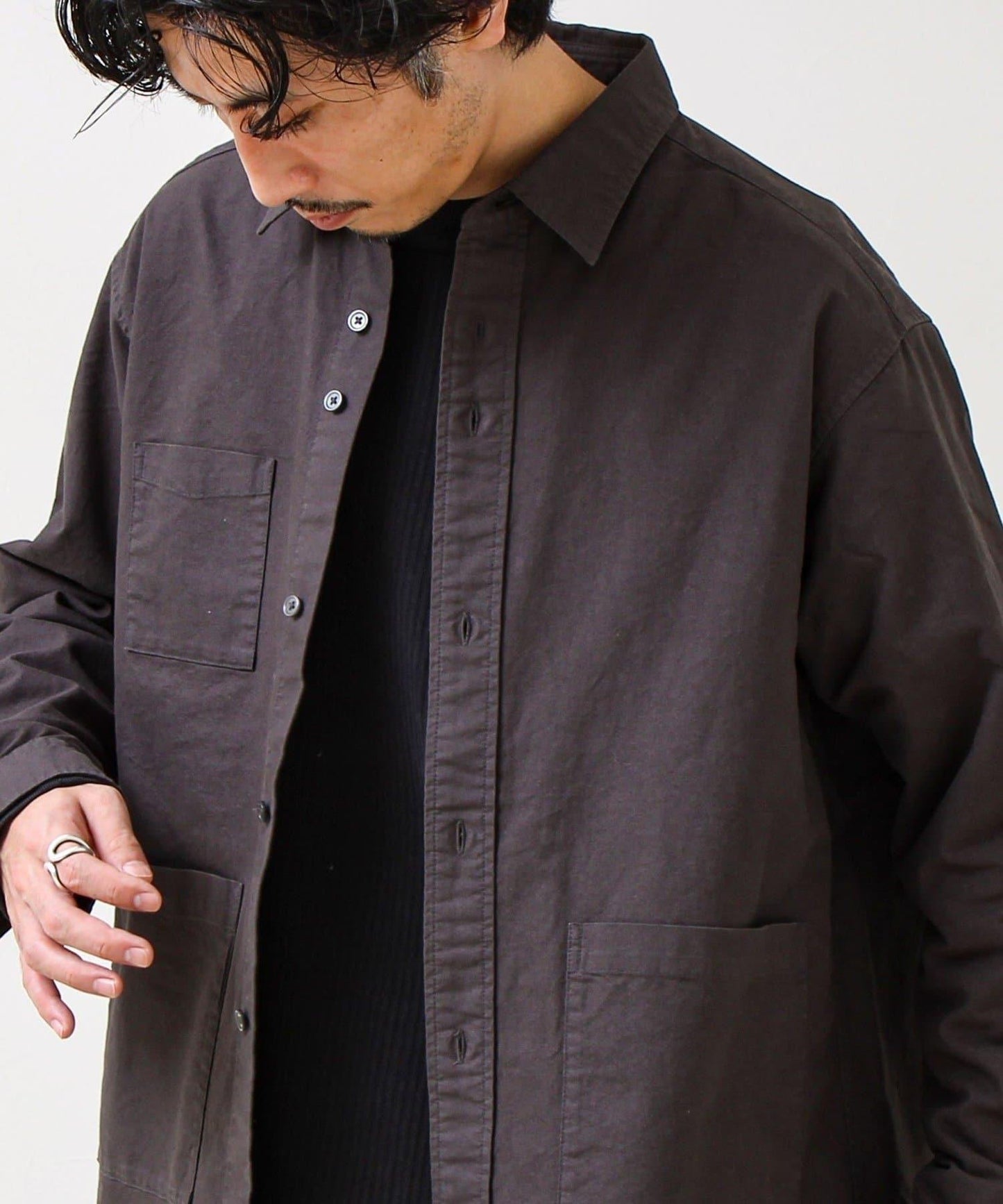 【多功能襯衫】鴨嘴口袋襯衫