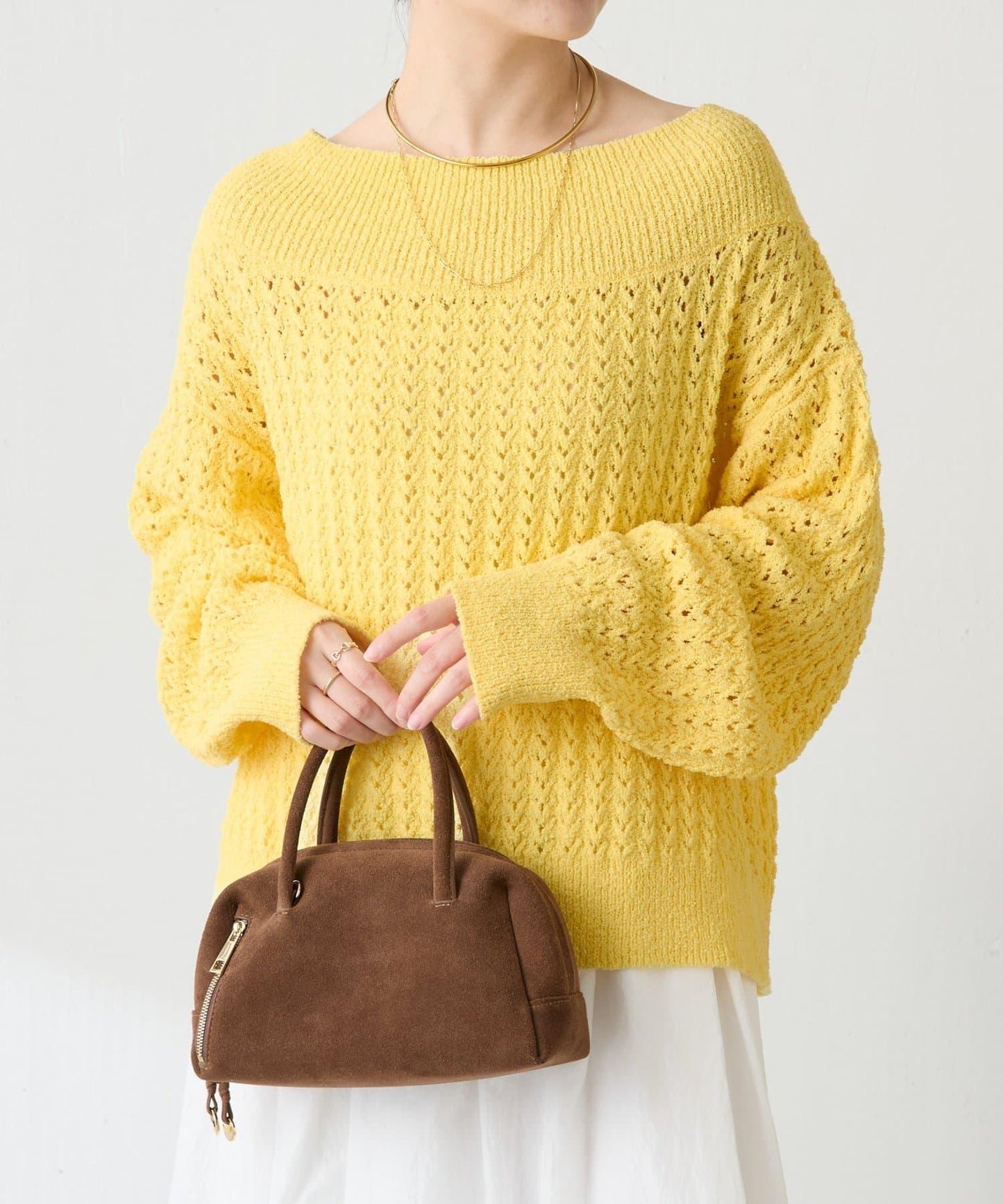 【可穿至春季】蕾絲拼接針織衫