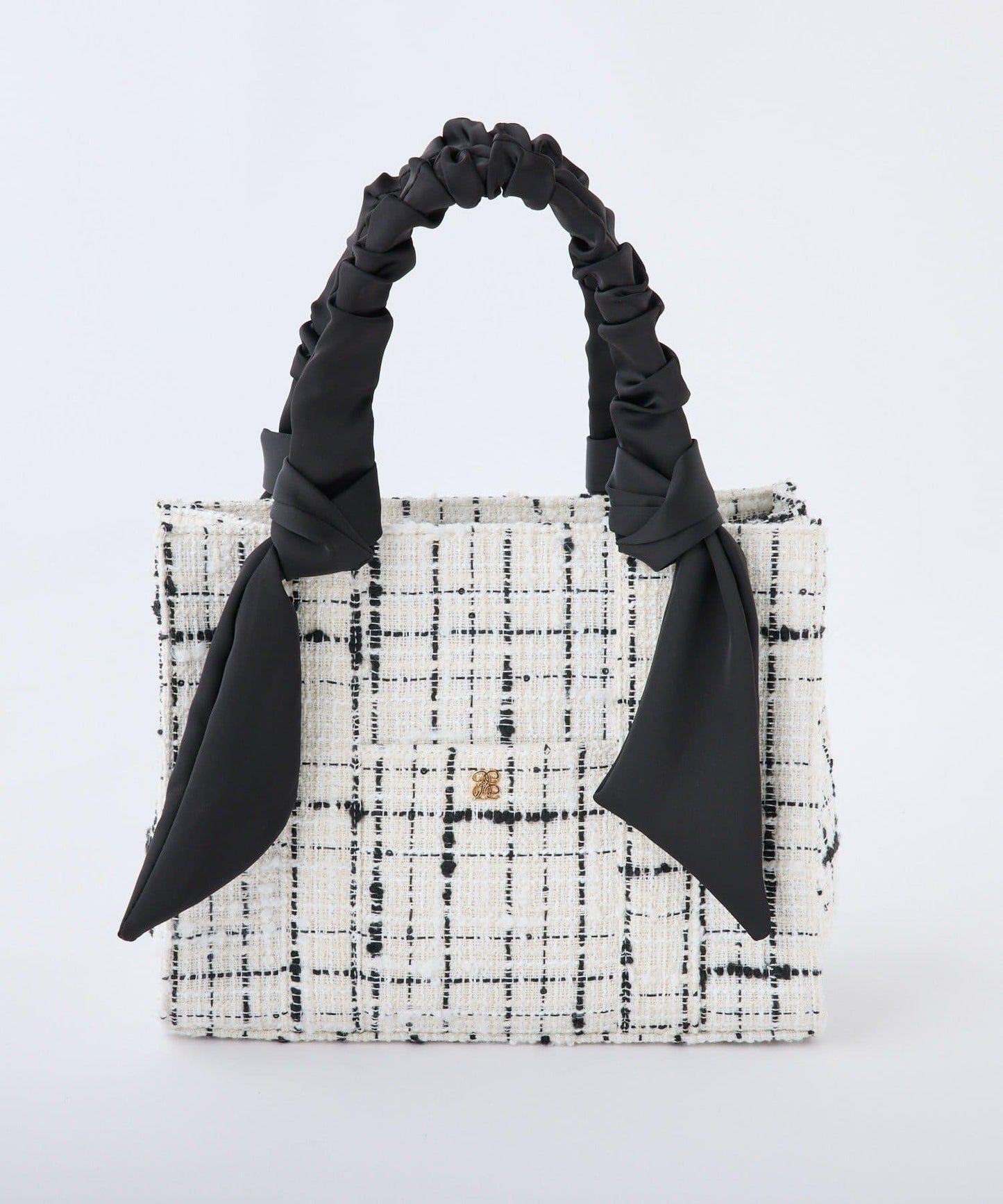 褶皺手柄迷你托特包