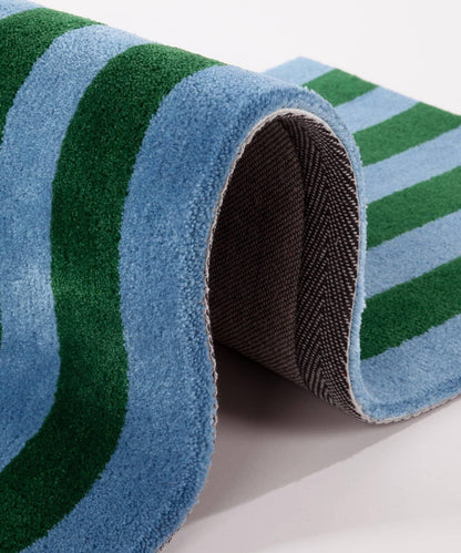 【daydreamer】條紋手工簇絨地毯