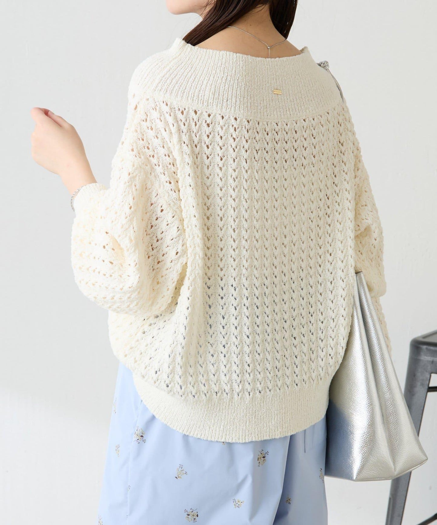 【可穿至春季】蕾絲拼接針織衫