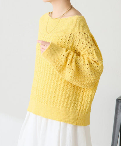 【可穿至春季】蕾絲拼接針織衫