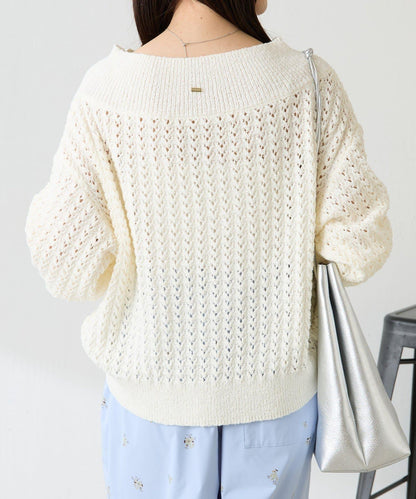 【可穿至春季】蕾絲拼接針織衫