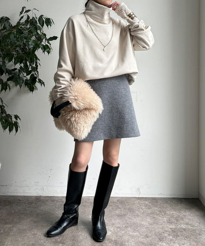 加絨高領套頭衫