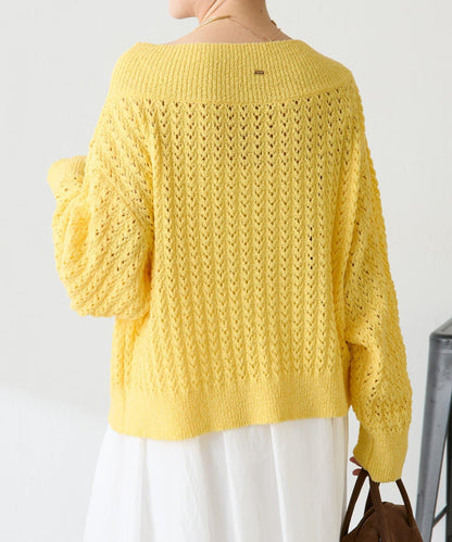 【可穿至春季】蕾絲拼接針織衫