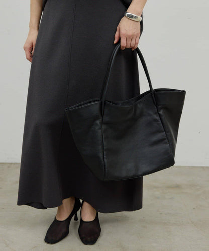 皺紋皮革托特包