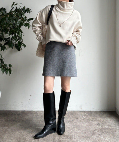 加絨高領套頭衫