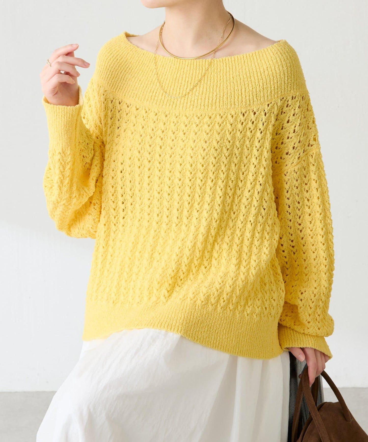 【可穿至春季】蕾絲拼接針織衫