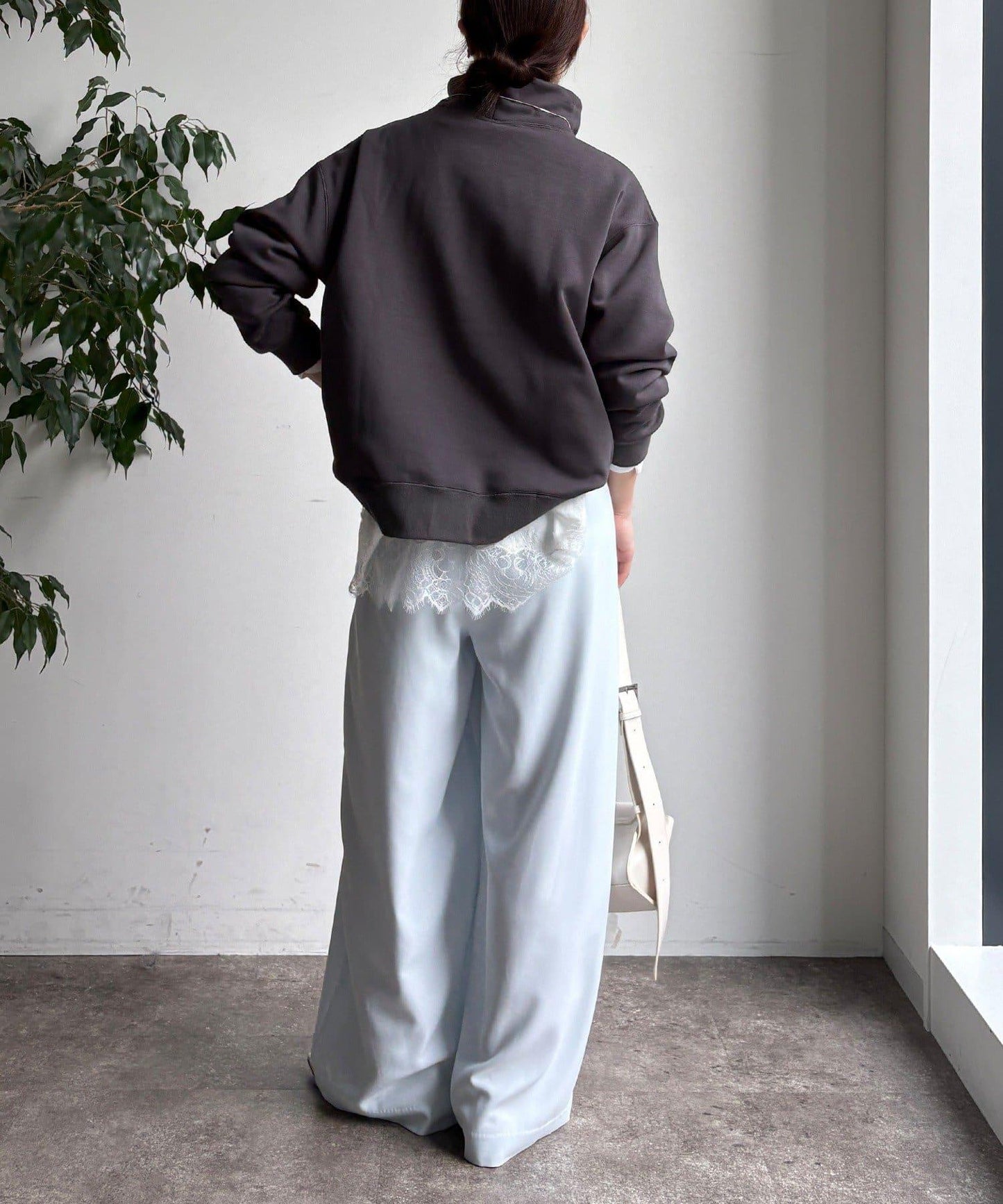 加絨高領套頭衫