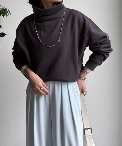 加絨高領套頭衫