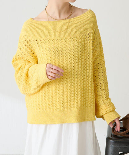 【可穿至春季】蕾絲拼接針織衫