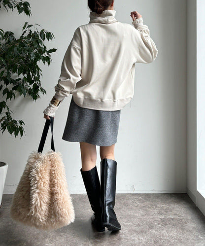 加絨高領套頭衫