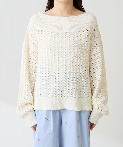 【可穿至春季】蕾絲拼接針織衫