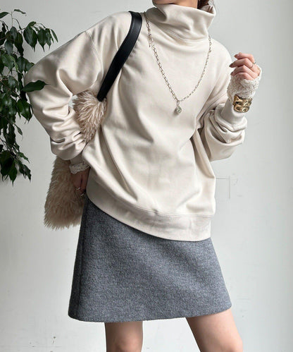 加絨高領套頭衫