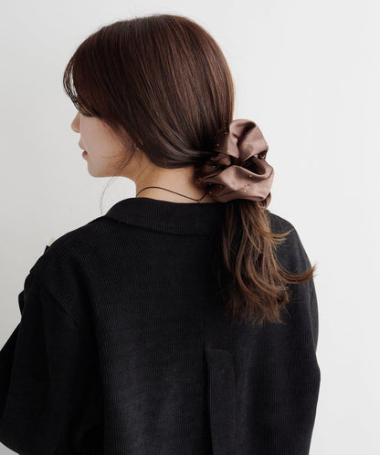 【fiw.】鉚釘緞面髮圈