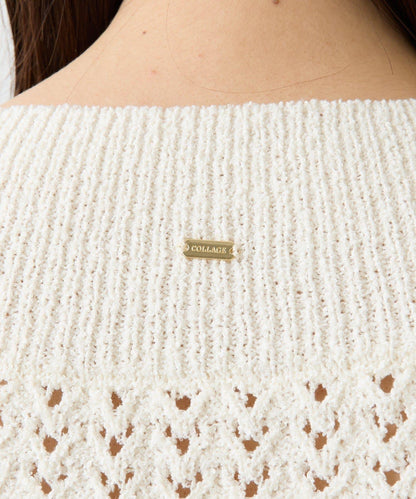 【可穿至春季】蕾絲拼接針織衫